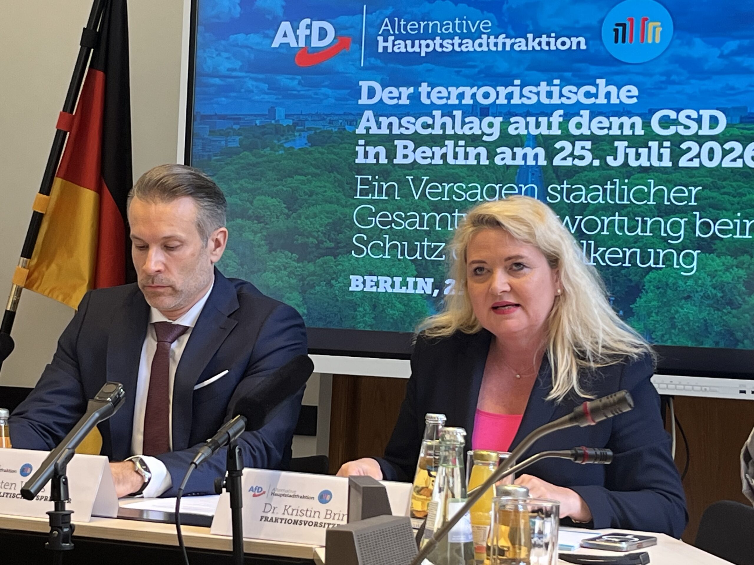 Nach CSD-Terror: AfD spricht von „eklatantem Staatsversagen“ und fordert Präventivhaft für Gefährder