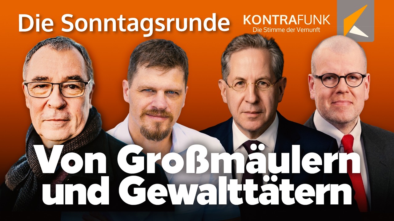 Kontrafunk „Sonntagsrunde“: Großmäuler und Gewalttäter