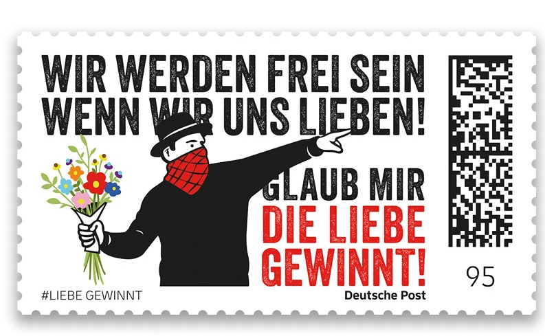 Deutsche Post mit queerer „Antifa“-Briefmarke zum „Pride Month“