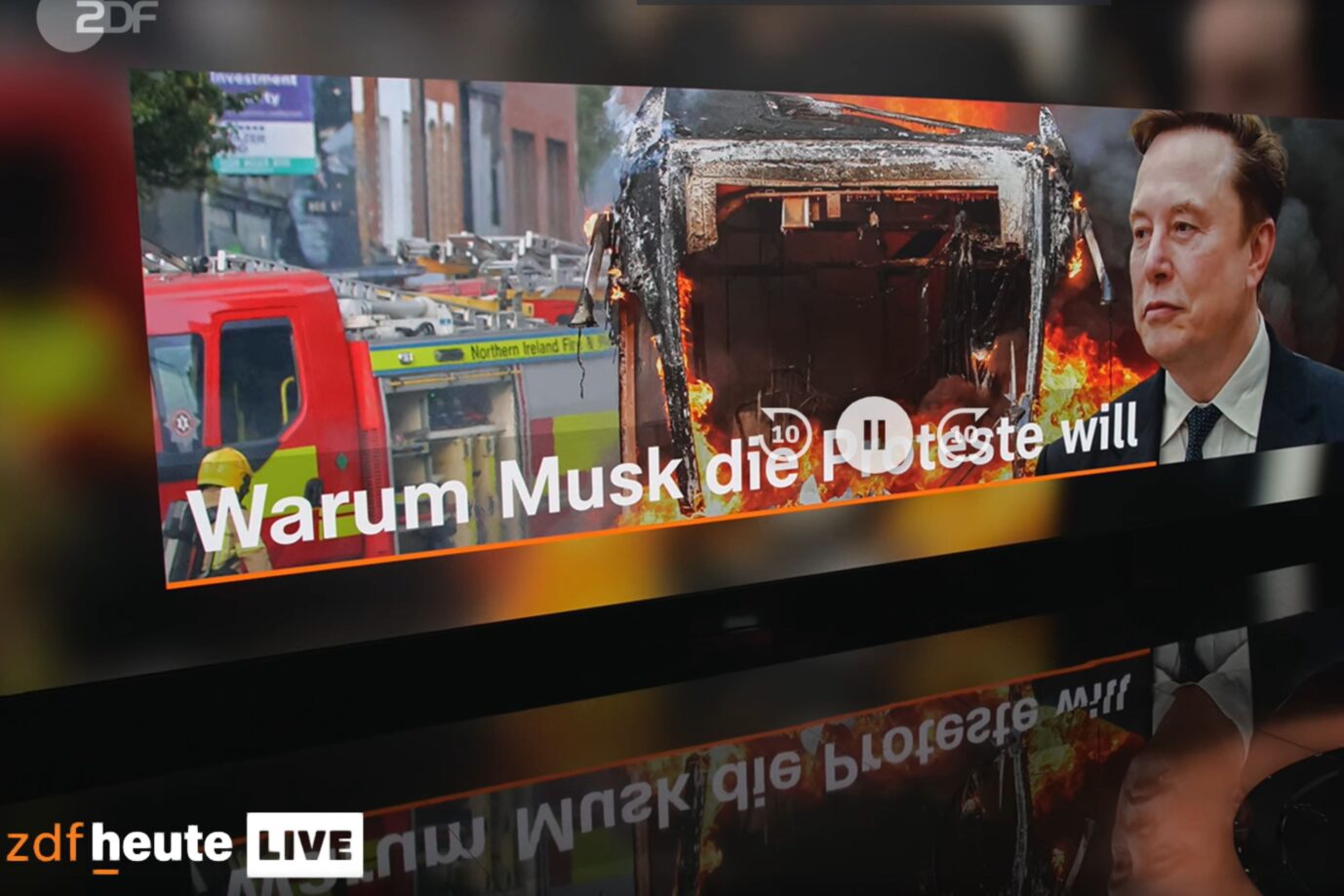 ZDF unterstellt Musk Aufruf zu „Jagd auf Migranten“ und „Bürgerkrieg“