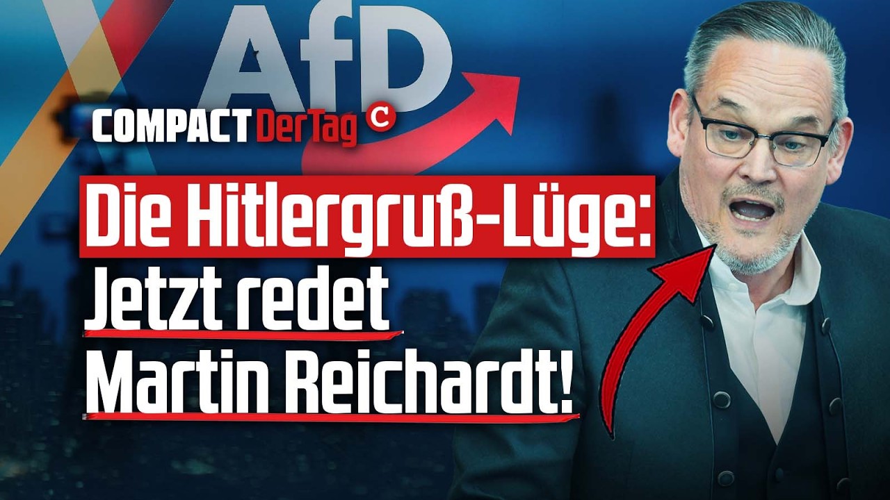 Deutscher Wahn um gestreckten Arm