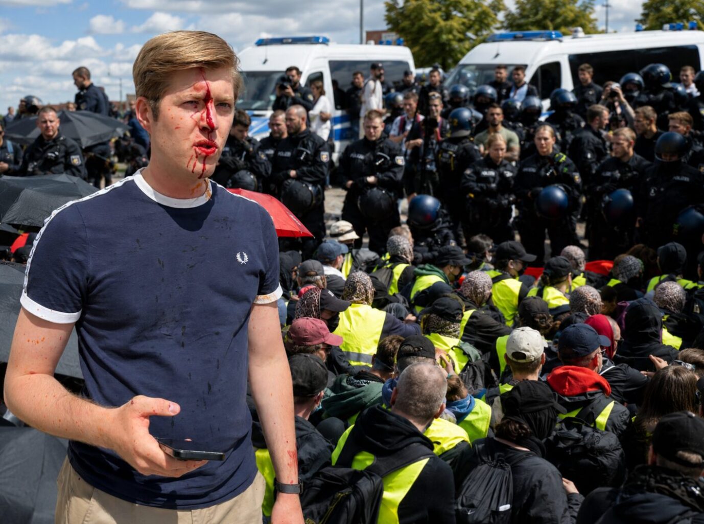 Linksextreme verletzen AfD-Jugendchef bei Demonstration